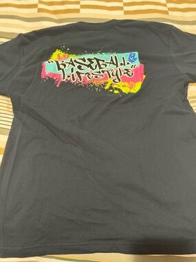 Baseball lifestyle graffiti tshirt brand new